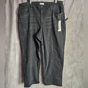 Women's High Rise Slim Straight Jeans Size 16W